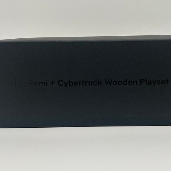 Tesla Semi + Cybertruck Wooden Playset Brand New - Picture 2 of 5